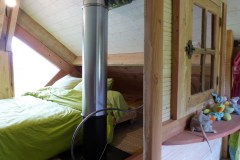 Cabane dans les arbres : chambre adulte