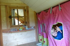 Cabane dans les arbres : chambre enfants