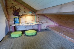Cabane dans les arbres : coin enfants