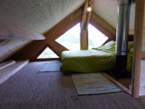 Cabane dans les arbres : chambre adulte