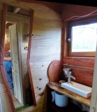 Cabane dans les arbres : salle de bain